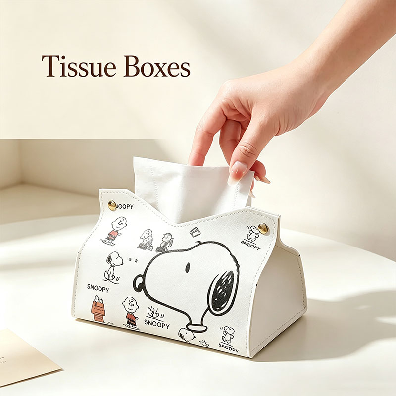 Travel Kitchen Accessories - Cajas de pañuelos de Snoopys, soporte