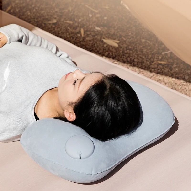 Travel Accessories Pillow - Almohada inflable ultraligera para acampar, portátil,