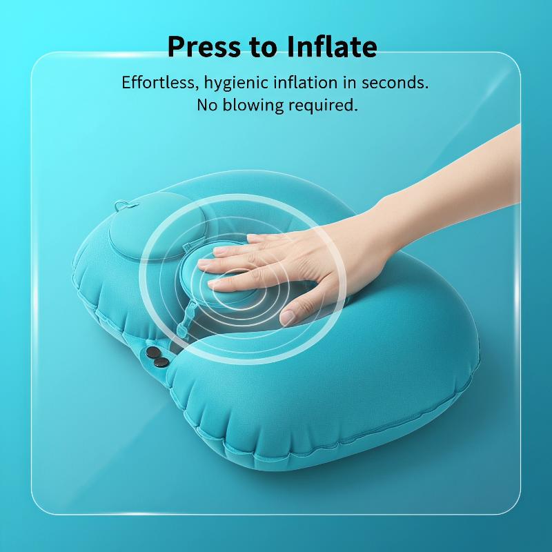 Travel Accessories Pillow - Almohada inflable para el cuello, suave,