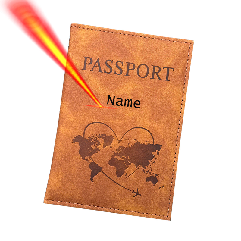 Travel Accessories Passport Holder - Porta pasaporte con nombre personalizado, billetera