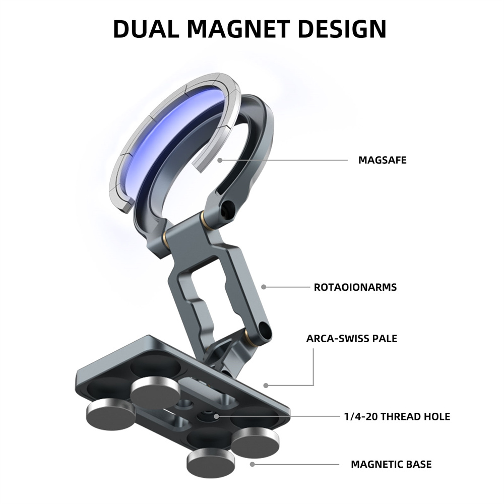 Soporte magnético doble para t - Phone Holder Airplane reseña y precio