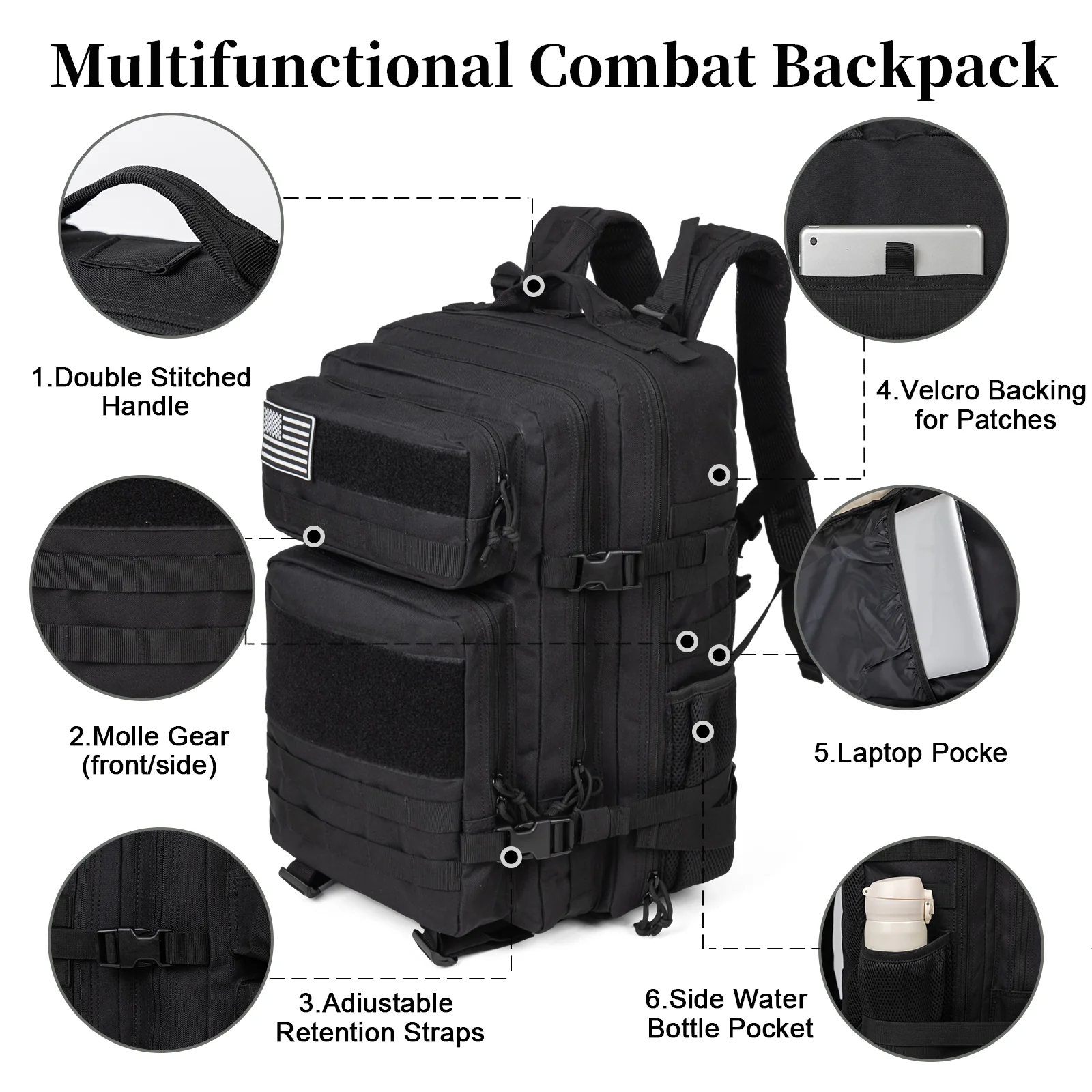 Mochila Táctica Militar de 60L - Travel Accessories For Men reseña y precio