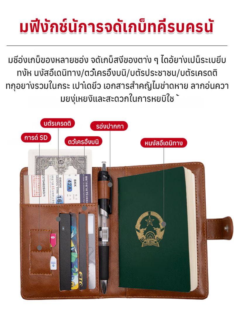 Cartera de Viaje Multifunciona - Travel Accessories Passport Holder reseña y precio