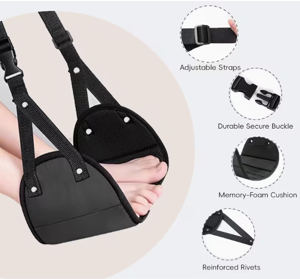 Reposapiés ajustable con hamac - Travel Accessories For Long Haul Flights reseña y precio