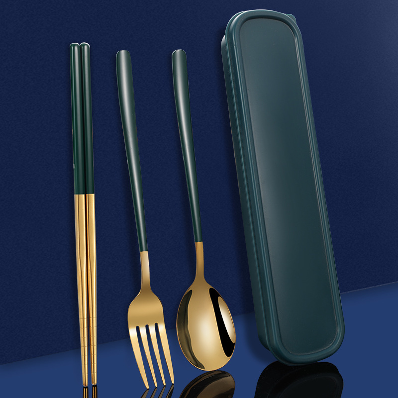 Juego de cubiertos de acero in - Travel Kitchen Accessories reseña y precio